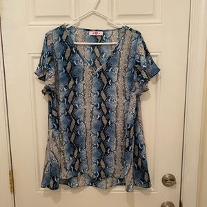 Buddy Love Snake Print Top